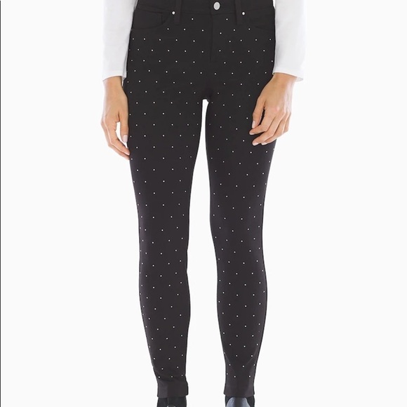 Soma Pants - Slimming Studded Black Pants